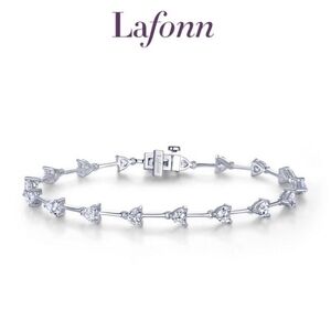 Lafonn Heart Station Bracelet 4.5 CTTW in Sterling Sliver
